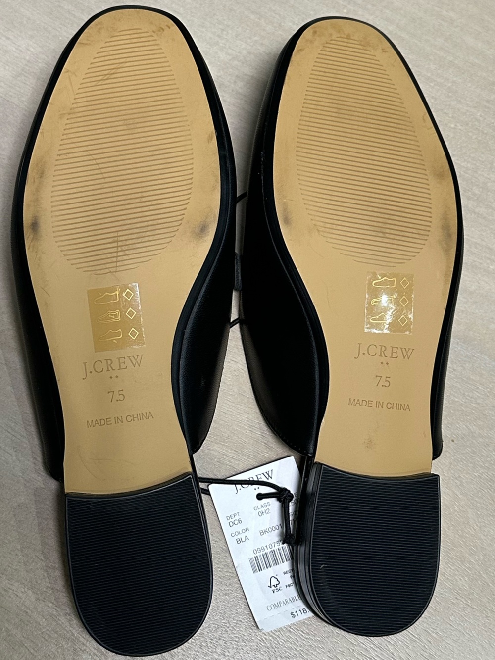 J. Crew Bit Loafer Mules, Size 7.5 - Picture 5 of 7